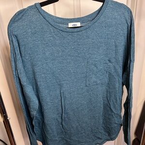 Basic Long Sleeve Teal Shirt
